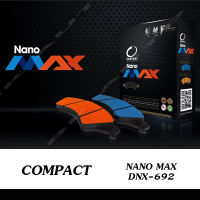 COMPACT NANO MAX (DNX-692) ผ้าเบรคหลัง SUBARU XV 2.0 ปี2014-2018 / FORESTER ปี2012-2018