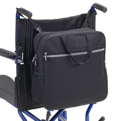 Wheelchair Bag Shopping Mobility Storage Holdall Handle Scooter Walker Frame Storage Handbags Black