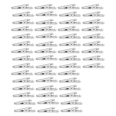 50 Pcs Silver Tone Metal Alligator Clip Crocodile Clamps