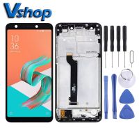 ประกอบครบชุดพร้อมกรอบหน้าจอสัมผัส LCD Digitizer สำหรับ Asus Zenfone 5 Lite X017DA S630 ZC600KL SDM630จอแอลซีดีโทรศัพท์เคลื่อนที่