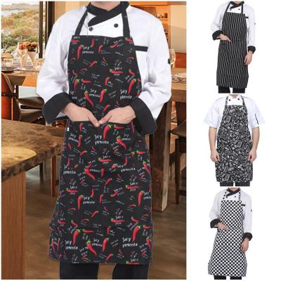 Waterproof Apron With Pocket Adjustable Cooking For Women Men Cleaning Aprons Clothes Oil-proof Chef Kitchen Apron Overalls Aprons