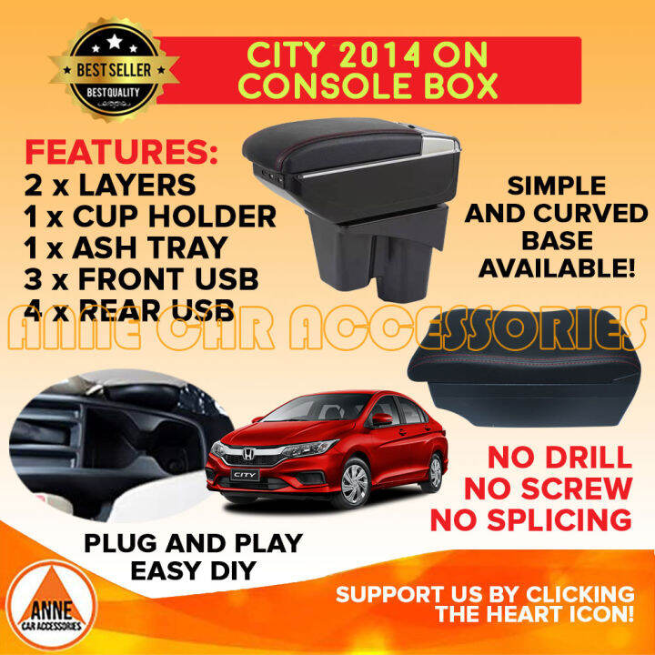 Car Armrest Honda City 2009 2013 and 2014 2015 2016 2017 2018 2019