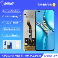 6.67นิ้วสำหรับ Nova 8I LCD พร้อม Touch Digitizer NEN-L22 LX1 Assembly สำหรับ Honor X20จอแสดงผลกรอบ