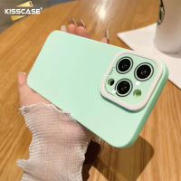 KISSCASE Macaron เคสโทรศัพท์เหมาะสำหรับ IPhone 14 13 12 Pro เลนส์แม็กซ์กรอบซิลิโคนนิ่มทนต่อสิ่งสกปรกกันกระแทกสำหรับ IPhone 14 Pro Max