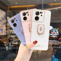 ใหม่เคส Xiaomi 13T Pro Xiaomi13T Pro 5G INS แบบเรียบง่ายเคสโทรศัพท์หุ้มด้วยแนวโน้มแฟชั่นที่สร้างสรรค์น่ารักซิลิโคนนิ่มพร้อมที่วางรูปการ์ตูน2023