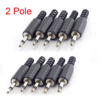 10Pcs 3.5Mm 2 Pole เสียงโมโนตัวเชื่อมต่อปลั๊กแจ็คหูฟังอะแดปเตอร์ชาย3.5สายเสียบมม. 3.5ปลั๊กหัวเสียบตัวผู้หางปลา