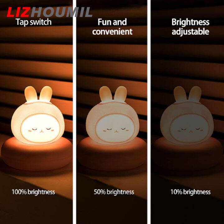 โคมไฟข้างเตียงนอนไฟชาร์จusb-ไฟ-led-กลางคืนซิลิโคนลายการ์ตูนสำหรับเด็กผู้ชาย-lizhoumil-3w-ของขวัญคริสต์มาส