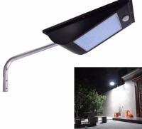 81 LED Solar Wall Light with PIR Motion Sensor and Pole 1,000 LM