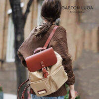 Gaston Luga กระเป๋าเป้สะพายหลังแฟชั่นของผู้หญิง Tas Ransel Bayi คุณแม่แบบใหม่กระเป๋าเดินทางกระเป๋าสไตล์อังกฤษการเดินทางที่สดใสของผู้หญิงสไตล์สวีเดน