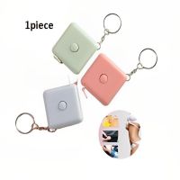 1.5M Square Tape Measure Automatic Shrink Garment Tailor Measuring Ruler Waist Measuring Band Tape Gauging Tools Blue/Pink/Green Levels