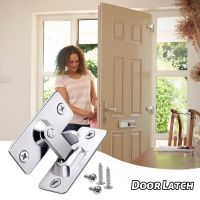 【LZ】 Door Lock Guard Latch Bolt 90/180 Degree Stainless Steel Toggle Latch Sliding barn Door Lock Silver Iron Right Angle barn Lock