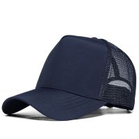 2023 Black Gray Navy Blue Polyester Mesh Sun Hat Male Outdoors Truker Cap Big Head Man Plus Size Baseball Caps 55-60cm 60-65cm