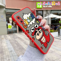 Jlingji เคสสำหรับ Xiaomi Redmi Note 5 Pro Note 5 Pro Note 5A Prime Case การ์ตูน Crayon Shin-Chan มีน้ำค้างแข็งโปร่งใสแข็งขอบสี่เหลี่ยมด้านข้างกล้องปลอกซิลิโคนเคสนิ่มป้องกันการกระแทก