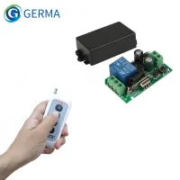 ❡№▪ GERMA 433 MHz AC 220V 1 Channel Remote Control Switch with 4ch Switch RF Transmitter Garage Learning 1527 for garage gate door