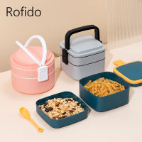 Portable 2layer Lunch Box Japanese Office Worker Bento Box Leak-Proof Food Storage Containers Microwave Tableware Meal Prep Case