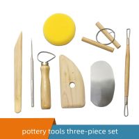 Special Tools for Pottery Sculpture Clay Knife Sponge Wood Carving Set Light Clay Handmade Pottery Clay Convenient and Durable