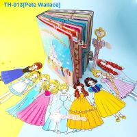 ◙ஐ Aisha Disney princess snow colors change again and again to play doug book house decoration diy manual quiet