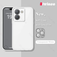 NIWINEE เคสโทรศัพท์โปร่งใสป้องกันกล้องสำหรับ VIVO Y36 4G 5G เคสกันกระแทกมือถือฝาหลังแบบใสนุ่ม