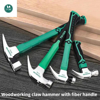 Multi functional anti-skid shockproof claw hammer Woodworking hammering steel hammer Magnetic automatic nail hammer Hand tool
