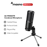 Maono AU-PM360TR Condenser Microphone Professional Podcast Microphone Studio Audio 3.5mm Microphone for PC,Computer,Laptop,Mobile Phone,Sound Card,Audio Mixer,YouTube, Karaoke, Gaming, Recording