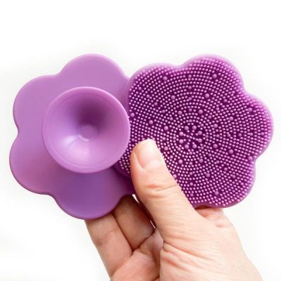 Colorful Flowers Baby Bath Brush Silicone Soft Hair Bath Brush Baby Shampoo Brush Newborns Descale Scrubbing Shampoo Comb