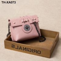 The new 2023 leather handbag shoulder chain bag han edition joker worn handbag fashion small bread bags