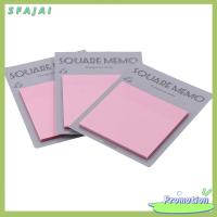 SFAJAI สีดำสีดำ แผ่นบันทึกย่อแบบใส multibey กระดาษสำหรับตกแต่ง สีชมพูอมชมพู กระดาษติดกาวสีชมพู การวาดภาพ แจ้งเตือนกระดาษโน้ตน่ารัก ออฟฟิศสำหรับทำงาน