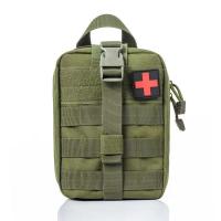 Army green Tactical First Aid Kits Molle Medical Bag Military Army Camping Survival Molle EDC Tool Outdoor Hunting Emergency Camo Bag