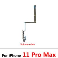 ซ่อมแซมใหม่ด้านข้างเปิด/ปิดสายเคเบิ้ลหลักสำหรับ IPhone 11 12 Pro Max 12 Mini ริบบิ้นปุ่มปรับระดับเสียง