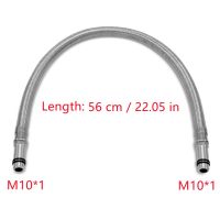 M10 56ซม. * 1ท่อเปลี่ยนก๊อกน้ำสแตนเลสท่อก๊อกน้ำสายเบรดท่อสายยางท่อน้ำเย็นอ่างล้างจาน