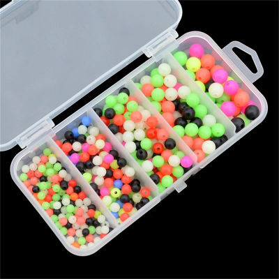 375pcs/set 4mm/5mm/6mm/7mm/8mm Round Diameter Assorted Floating Beads Mixed Fishing