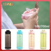 YONGJ 500/700ml แบบพกพาได้ กีฬาสร้างแรงบันดาลใจ 500/700มล. ขวดน้ำน้ำ ถ้วยดื่มน้ำ กาต้มน้ำสำหรับเดินทาง ยิมฟิตเนส jugs