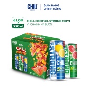 Thùng 6 lon Chill Cocktail Strong 330ml lon