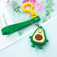 Avocado หญิง Keychain Lady จี้ชุดใหม่ PVC พวงกุญแจจี้ยางคู่ของขวัญหัตถกรรมของขวัญแฟชั่นบุคลิกภาพความคิดสร้างสรรค์อุปกรณ์เสริม