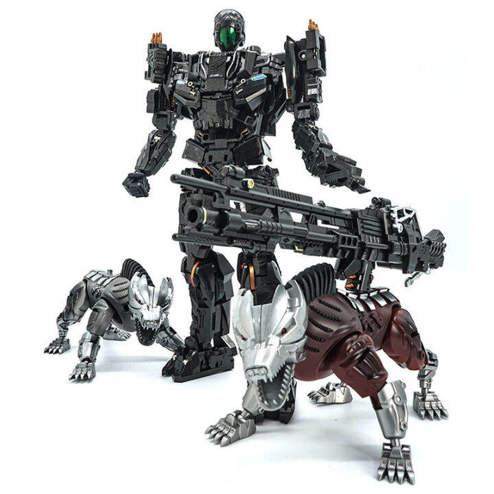 transformation-lockdown-vt-01-vt01-steeljawโลหะผสมโลหะkoตุ๊กตาขยับแขนขาได้หุ่นยนต์ของเล่นภาพสองสุนัขของเล่นเด็กแปลงร่างของขวัญ