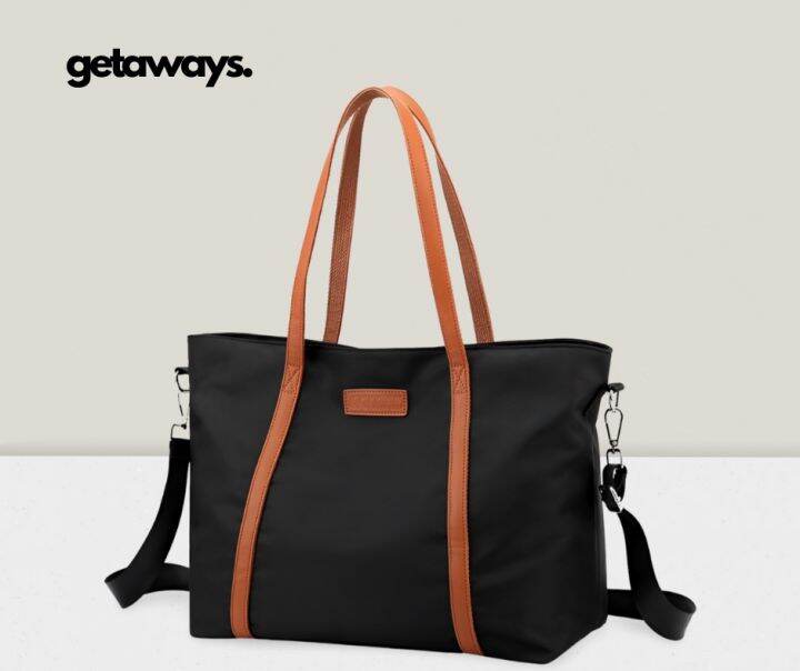 Large Capacity Tote Bag with Laptop Compartment for Travel and Office