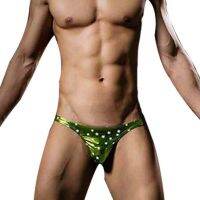 Men Sexy Mini Seamless Briefs Underwear Fashion Star Printed /Stage Performance Underpants