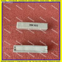 10Pcs RX27 Horizontal cement resistor 20W 7.5K ohm 20W7K5J 20W7.5KJ 7500ohm Ceramic Resistance precision 5 Power resistance