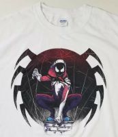 MARVEL spiderandman เธอ-VENOM Anne Weying เสื้อยืดขนาด XL สีขาวหญิง VENOM