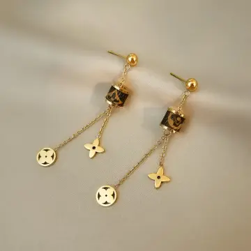 Louis Vuitton Dangle Clover Earrings