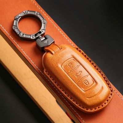 Smart Key Cover Leather Case Car Keyring Shell for Geely Atlas NL3 EX7 SUV GT GC9 Emgrand X7 Borui 3 Button