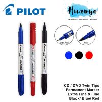 【small stationery】  】ปลายคู่ซีดี/ดีวีดี Pilot ปากกาเคมีละเอียดพิเศษ (สีดำ/ สีฟ้า/สีแดง)