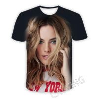 Margot Robbie 3D พิมพ์สบายๆเสื้อยืด Hip Hop Tee เสื้อ Harajuku สไตล์ Tops เสื้อผ้าแฟชั่นสำหรับผู้หญิง/ผู้ชาย T01