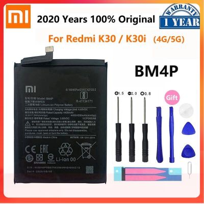 100% Original XIAO MI คุณภาพสูง BM4P 4500MAh แบตเตอรี่โทรศัพท์สำหรับ Xiaomi Redmi K30 K30i 4G 5G K 30เปลี่ยนแบตเตอรี่ Bateria