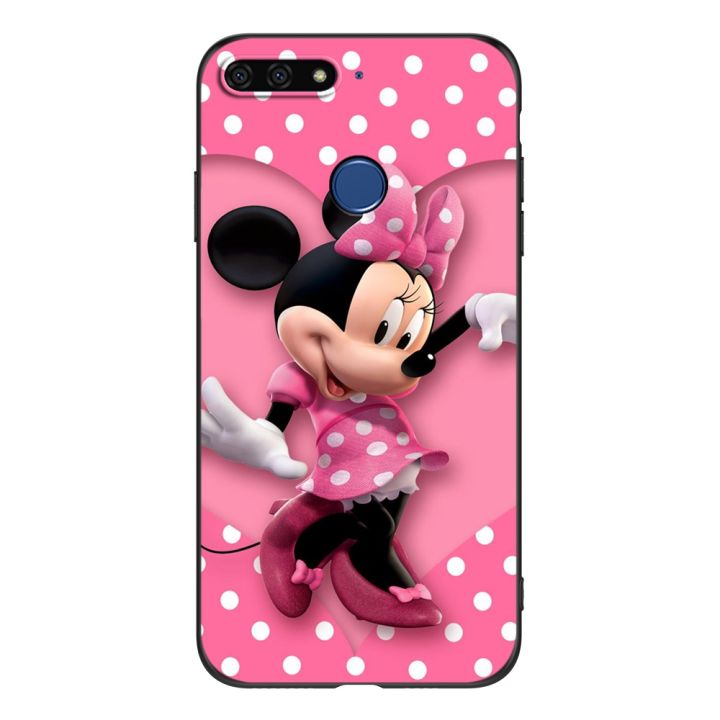 case-for-honor-7c-5-9-inch-global-version-soft-silicon-back-cover-protective-phone-case-black-tpu-cute-funy