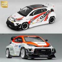 รถโมเดล Popprace 1:64รุ่น Pandem GR YARIS FENSPORT &amp; CUSCO โลหะหล่อขึ้นรูปแบบ