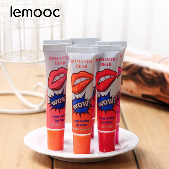 lemooc Peel Off Lip Tint Tattoo Lipstick Long Lasting Lip Waterproof