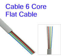 Indoor outdoor telephone cable 6 core flat telephone cable RJ12 RJ11