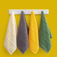 1Pc 33x72cm Simple Solid Color 100% Cotton Adult Hand Towel Household Bathroom Absorbent Face Wash Cloth