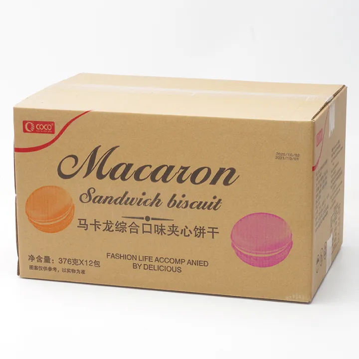 Philippine coco macaroon Sandwich Cookies 376g*12 Pack Full Box